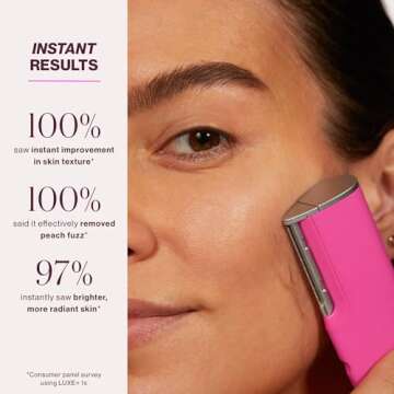 DERMAFLASH LUXE+ Sonic Tool for Peach Fuzz Removal and Exfoliation