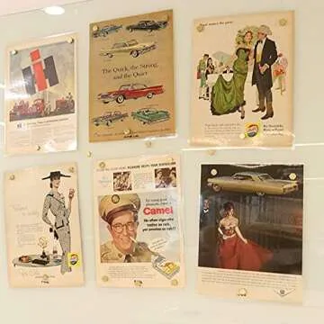 Refrigerator Magnets, 0.6", Brass, Office Magnets,Whiteboard Magnets, 8 Pack,Cristmas Gift