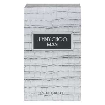 JIMMY CHOO Man Eau de Toilette - Long Lasting Fragrance with notes of Lavender, Pineapple Leaf & Patchouli - Sweet & Musky - 3.3 fl. oz.