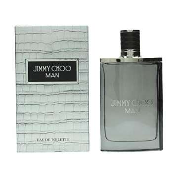 JIMMY CHOO Man Eau de Toilette - Long Lasting Fragrance with notes of Lavender, Pineapple Leaf & Patchouli - Sweet & Musky - 3.3 fl. oz.