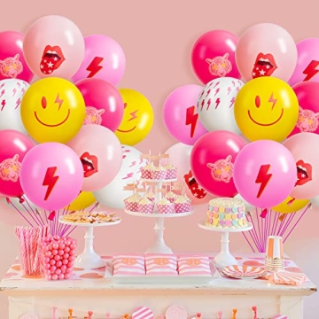 AellasNervalt 50Pcs Preppy Y2K Hot Pink Balloons