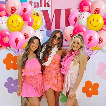 AellasNervalt 50Pcs Preppy Y2K Hot Pink Balloons