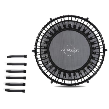 JumpSport 220 Small Rebounder for Adults, 39" | Essential | Exercise Home Fitness Trampoline | 30 Low-Impact Bungees