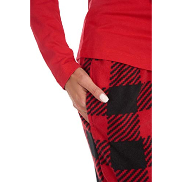 Cherokee Women's Soft Cotton Micro Fleece Pajama Set