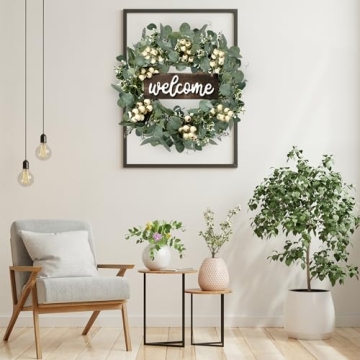 20in Sggvecsy Eucalyptus Wreath for Home Decor