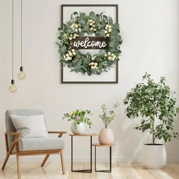 20in Sggvecsy Eucalyptus Wreath for Home Decor