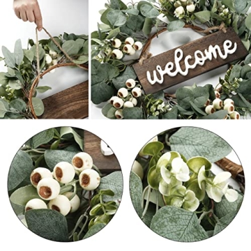 20in Sggvecsy Eucalyptus Wreath for Home Decor