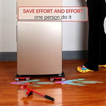 Heavy Duty Furniture Lifter with Rotatable Pads for Easy Moving