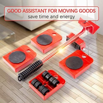 Heavy Duty Furniture Lifter with Rotatable Pads for Easy Moving