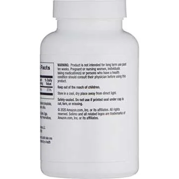 Amazon Brand - Solimo Zinc 30mg, Unflavored, 300 Tablets, Ten Month Supply