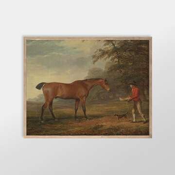 Equestrian Wall Decor - Horse Art Print for Home Decor - Antique Horse Riding Wall Artwork Decoratio...