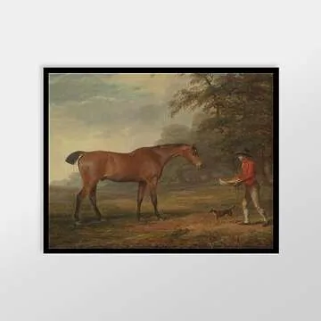 Equestrian Wall Decor - Horse Art Print for Home Decor - Antique Horse Riding Wall Artwork Decoration Farmhouse Country Wall Art for Home Decor - 11x14 inches, Ready to Frame