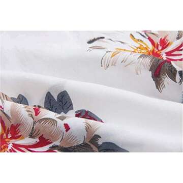 Hibluco Women's Fashion Off Shoulder Tops Sexy Floral Striped Printed Crop Tops Summer Tie Knot T-Shirt White