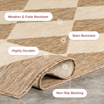nuLOOM 7x9 Outdoor Area Rug - Stylish & Durable