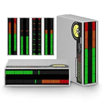 Douk Audio VU56C 56-Bit Level Meter, LED Music Spectrum, Stereo Sound Indicator, Audio Display