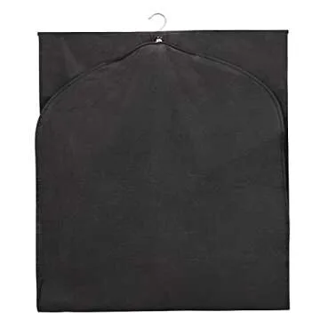 Syeeiex 60'' Garment Bags for Hanging Clothes, Set of 4 Dress Bags for Gowns, Dress Garment Bag, Dustproof and Keep Closet Tidy, Perfect for Suit Evening Dresses Fur Coat Long Dress Gown(Black)