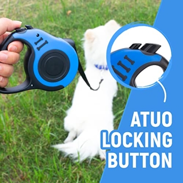 LIEVUIKEN Retractable Dog Leash 10/16 FT Durable Features