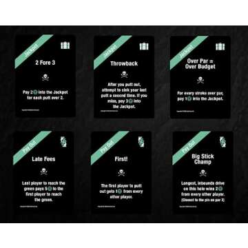 Bad Cards Fore Gambling Golfers | Interactive Golf Gambling Card Game | Fun Prop Bets for All Skill ...