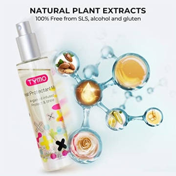 TYMO Heat Protectant Spray with Argan Oil for Styling