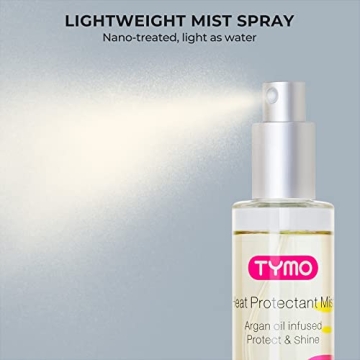 TYMO Heat Protectant Spray with Argan Oil for Styling