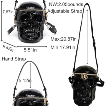 Lyuxhetaokdiq Skull Shaped Crossbody Bag for All Occasions