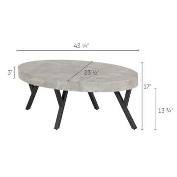 South Shore City Life Coffee Table - Modern Industrial Design