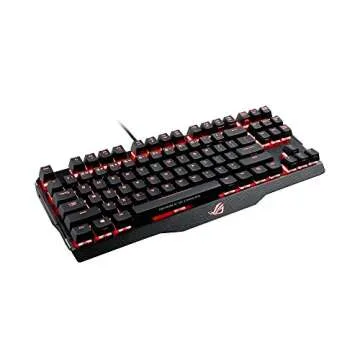 ASUS RGB Mechanical Gaming Keyboard - M802 ROG Claymore Core | Cherry MX Red Switches | Dedicated Hot Keys for One-Click Overclocking, Fan Control | Gaming Keyboard for PC | Aura Sync RGB Backlit Eff