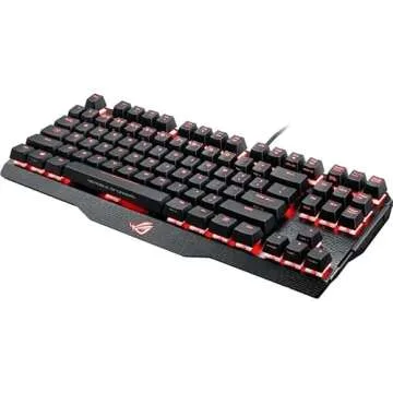 ASUS RGB Mechanical Gaming Keyboard - M802 ROG Claymore Core | Cherry MX Red Switches | Dedicated Hot Keys for One-Click Overclocking, Fan Control | Gaming Keyboard for PC | Aura Sync RGB Backlit Eff