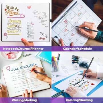 iBayam 36 Vibrant Color Pens for Creative Writing and Art