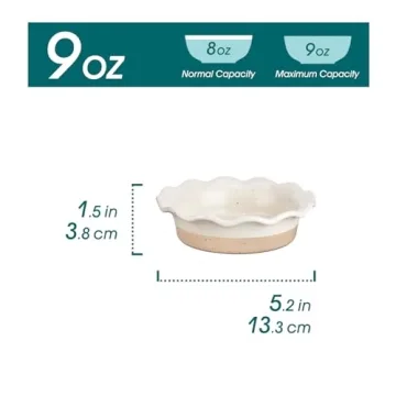 vancasso Mini Pie Pans Set of 6 for Baking