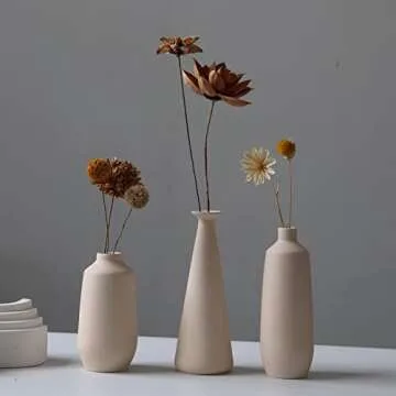Abbittar Ceramic Vase Set 3 - Minimalistic Home Decor
