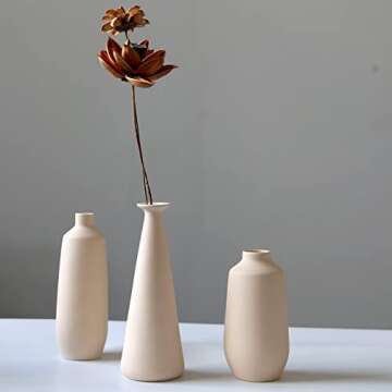 Abbittar Ceramic Vase Set 3 - Minimalistic Home Decor