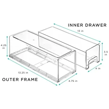 Sorbus Stackable Fridge Organizer Drawers for Efficient Storage