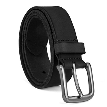 Timberland Men's 35mm Classic Buckle Leather Belt - Black 32"