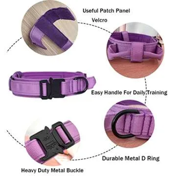 Durable Tactical Dog Collar for Comfortable Training and Safety