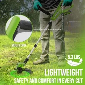 VARSK Cordless 2-in-1 String Trimmer & Edger for Easy Lawn Care