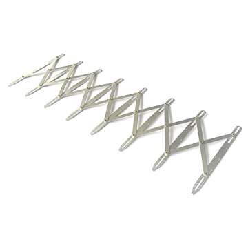 Aluminum Expanding Sewing Gauge Button Guide Spacing Device for Buttons, Pleats & Crafts