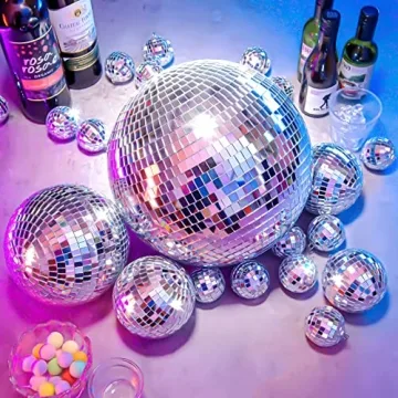 4 Pack Large Disco Ball Decor for Parties and Events