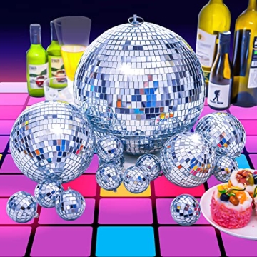 4 Pack Large Disco Ball Decor for Parties and Events