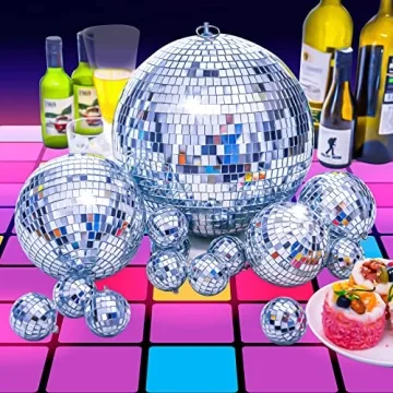4 Pack Large Disco Ball Decor for Parties and Events