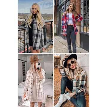 Stylish Women's Plaid Shacket Jacket for Any Occasion