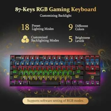 Redragon K552 Mechanical Gaming Keyboard - RGB & Ergonomic