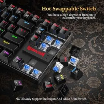 Redragon K552 Mechanical Gaming Keyboard - RGB & Ergonomic