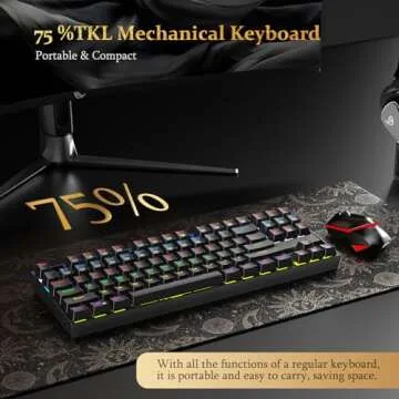 Redragon K552 Mechanical Gaming Keyboard - RGB & Ergonomic