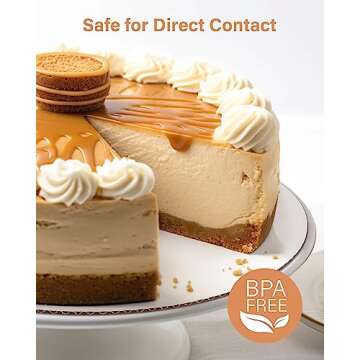 Kootek Cake Boards 40 Pack - 10 Inch Round Circle Cardboard Base, Disposable Food-Grade Cake Plate for Cake Decorating Baking