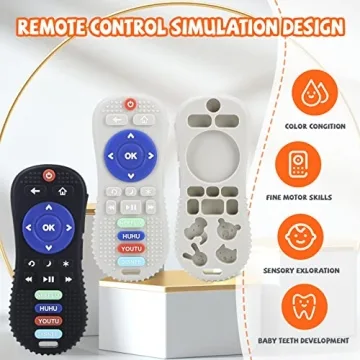 Top Silicone Teething Toy - Remote Controls for Infants