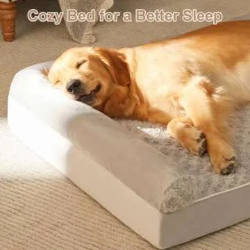 BFPETHOME Dog Beds for Large Dogs, Orthopedic Dog Bed for Medium Large Dogs,Big Waterproof Couch Dog Pet Bed with Removable Washable Cover