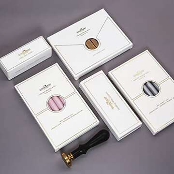 UNIQOOO Arts & Crafts Botanical Gingko Leaf Wax Sealing Stamp, Great Embellishment of Cards, Envelopes, Wedding Invitations, Wine Packages, Snail Mails, Gift Idea