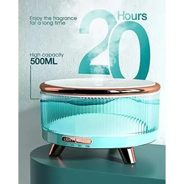 Diffusers for Essential Oils Large Room, 500ml Aromatherapy Diffuser，7 Colors Changed
