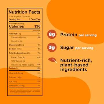 Protein and Gluten-Free Breakfast Cereal by Three Wishes - Limited Edition Flavors - High Protein and Low Sugar Snack - Vegan, Kosher, Grain-Free and Dairy-Free - Non-GMO (Pumpkin Spice)